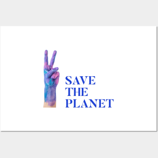 Save the planet stickers and t-shirts! Posters and Art